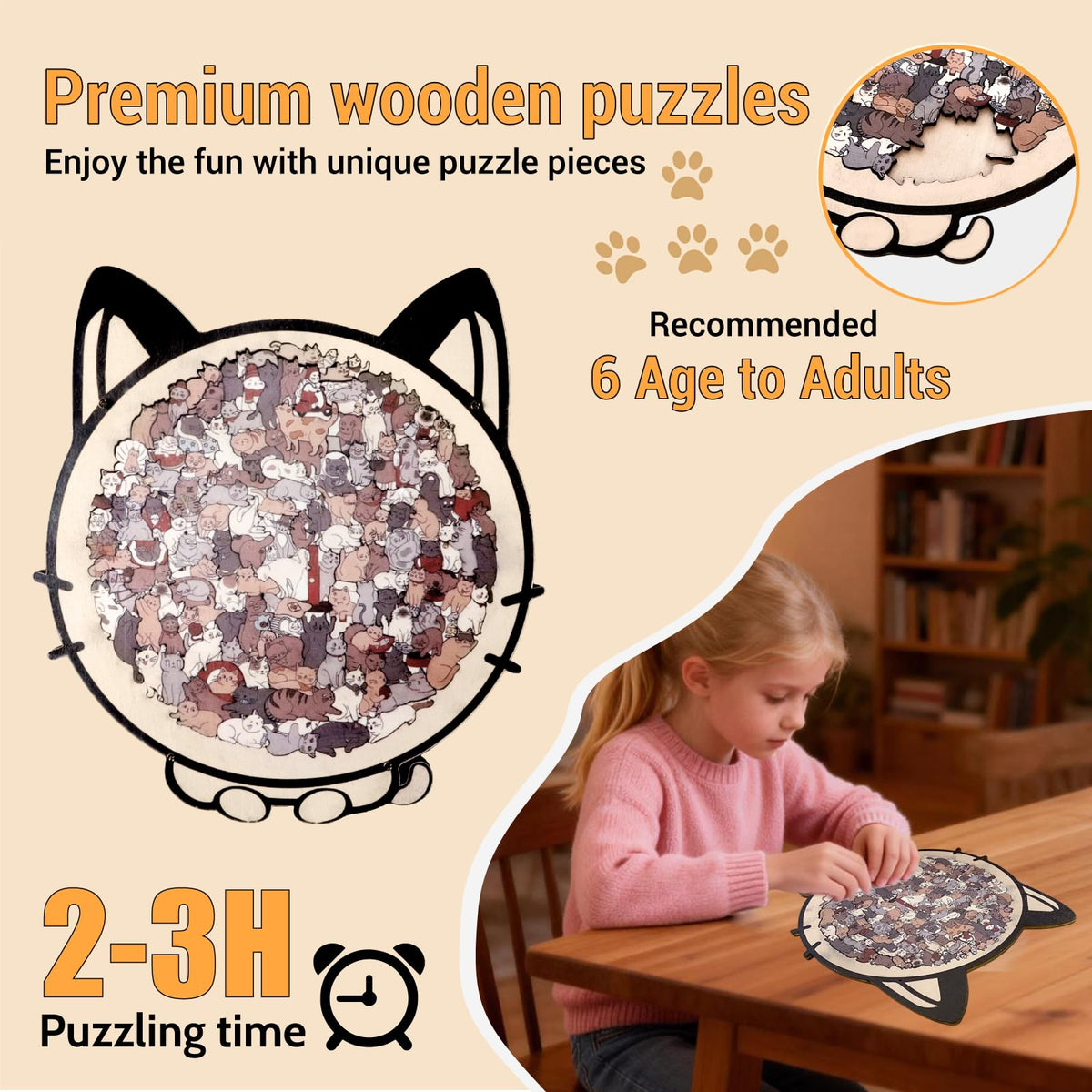 PawPuzzle™  Wooden Puzzle